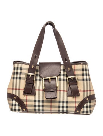 Haymarket Check Top Handle Bag