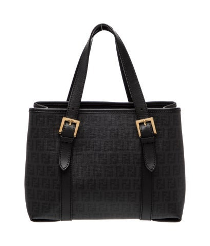 Fendi Zucchino Ff Top Handle Bag