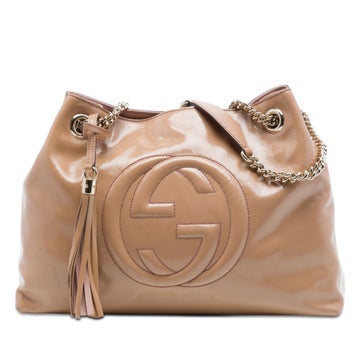 Medium Patent Soho Chain Tote
