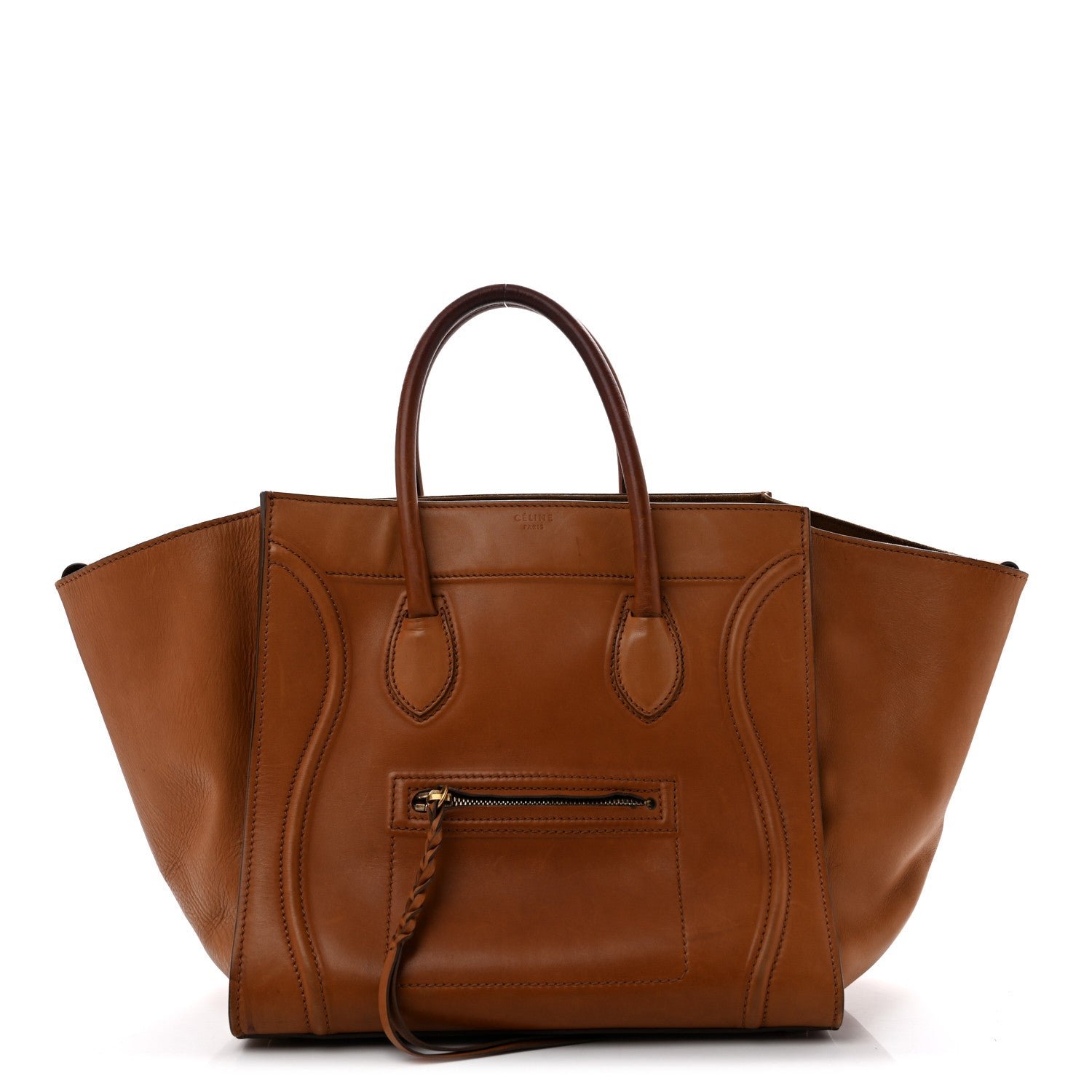 Celine Natural Calfskin Medium Phantom Luggage Tan