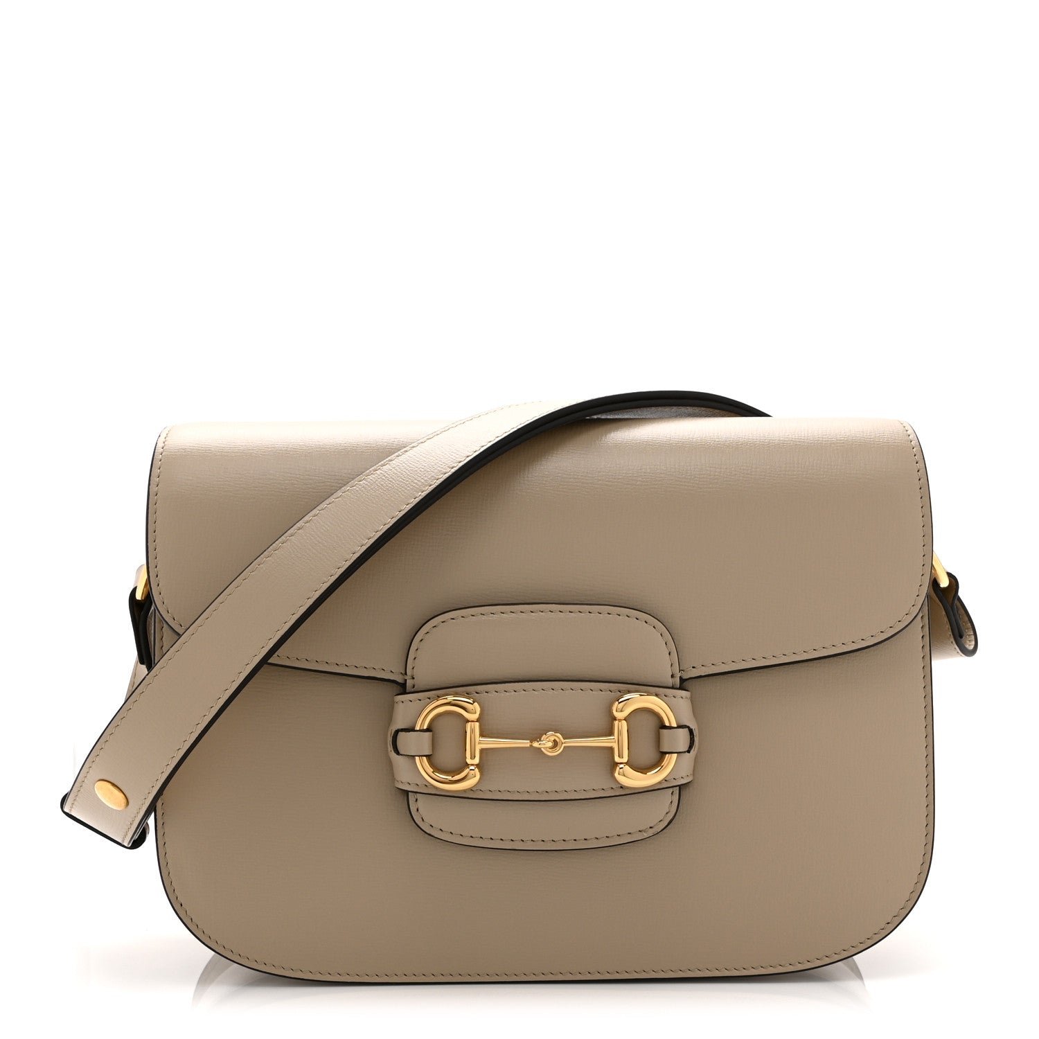 Gucci Azalea Calfskin Horsebit 1955 Shoulder Bag  Oatmeal