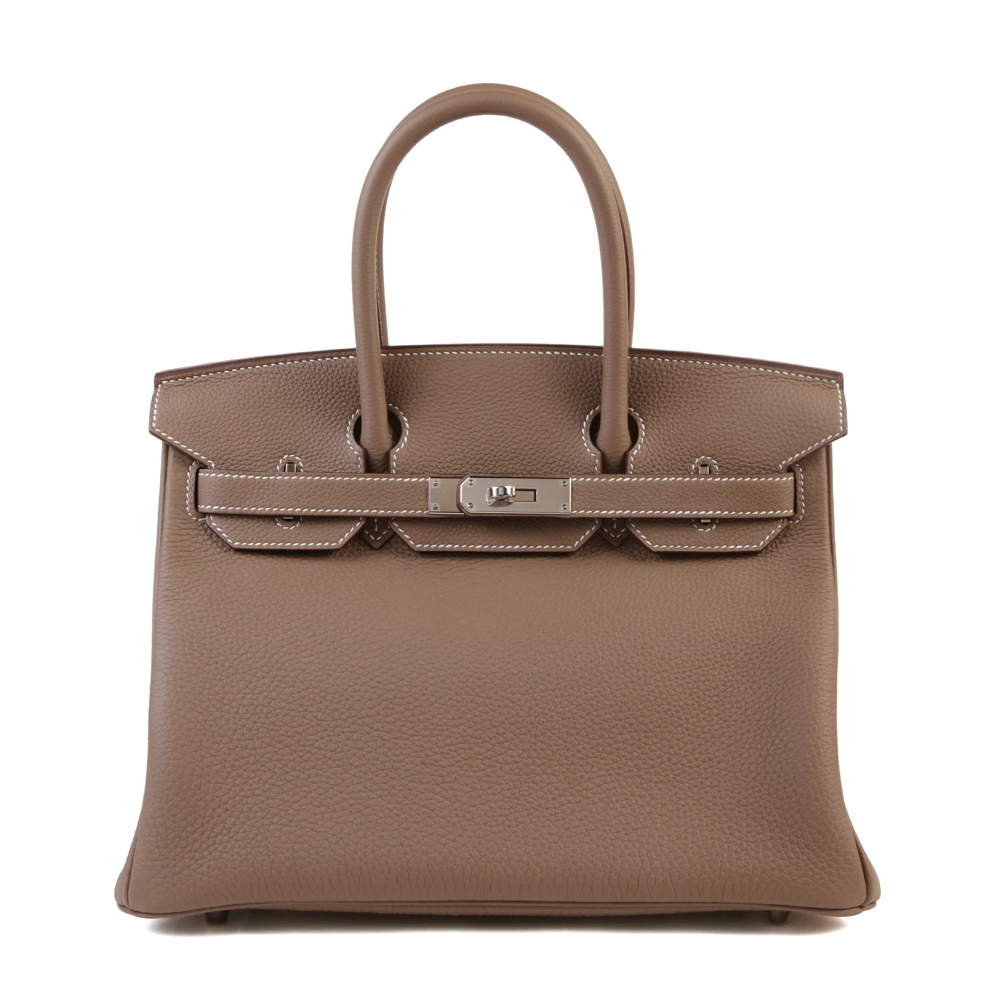 Unused ( Rank NS ) HERMÈS Birkin 30 Etoupe (18) Togo Palladium hardware A (2017)