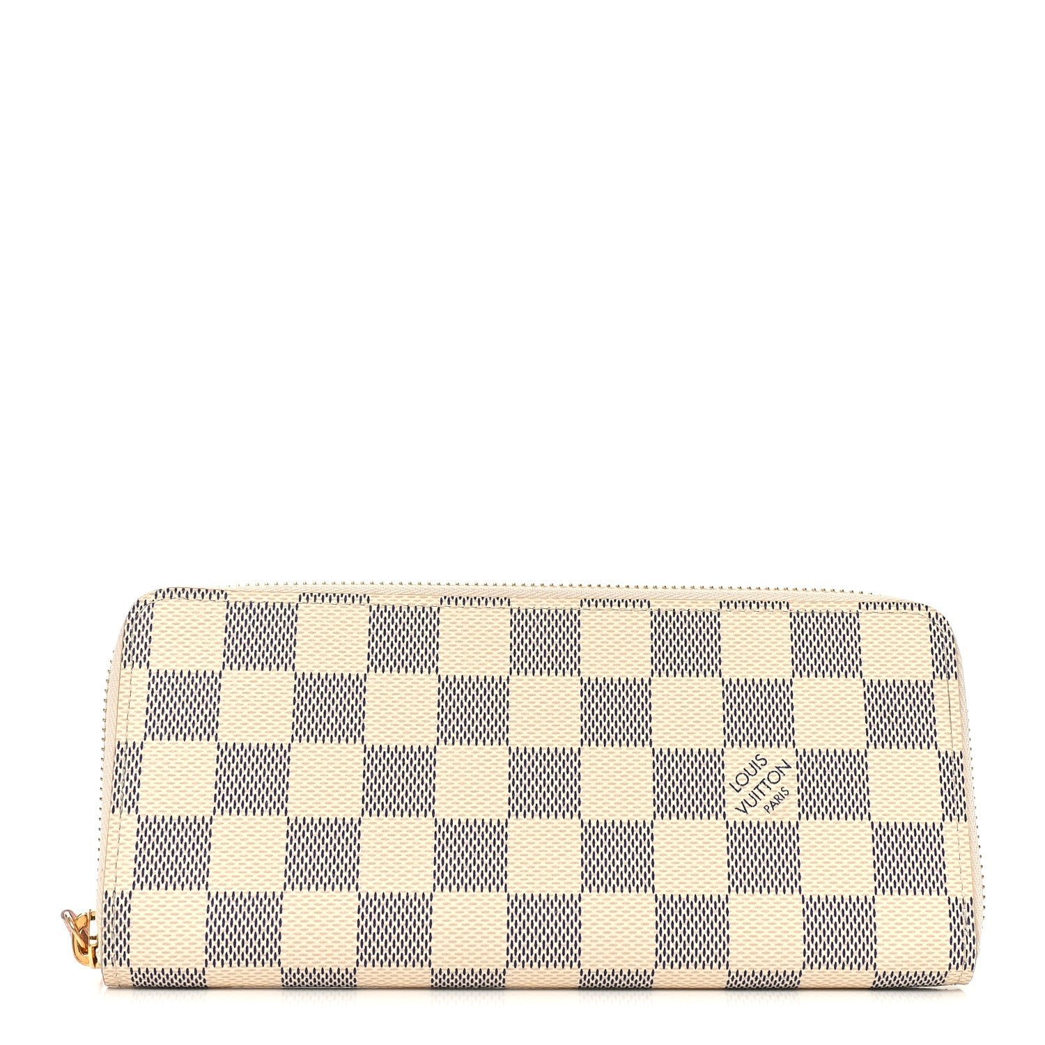 Louis Vuitton Damier Azur Clemence Wallet Rose Ballerine