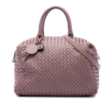Leather Nappa Intrecciato Satchel
