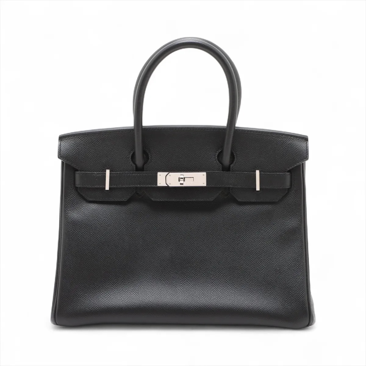 Hermès Birkin 30 Le Tournay Veau Epsom Black Silver Metal Fittings
