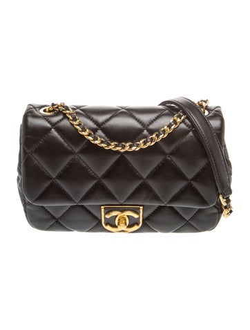 Quilted Rectangular Mini Flap Bag
