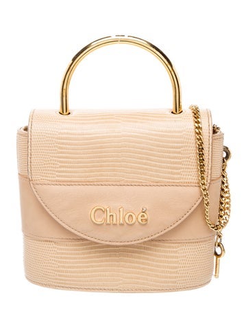 Embossed Leather Aby Lock Small