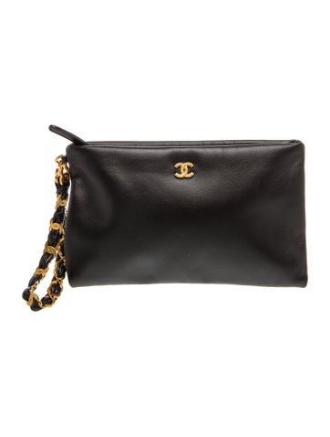 Leather CC Wristlet Clutch
