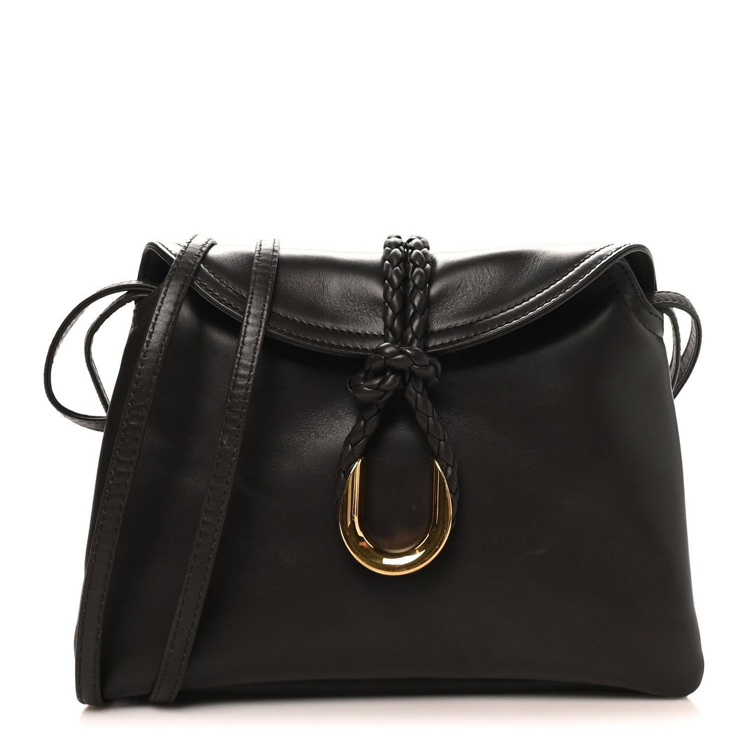 Bottega Veneta Smooth Calfskin Liberta Shoulder Bag Fondant