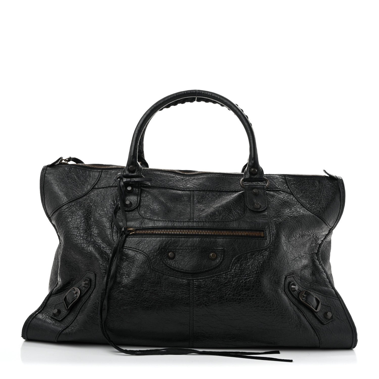 Balenciaga Agneau Classic Hardware Work Black
