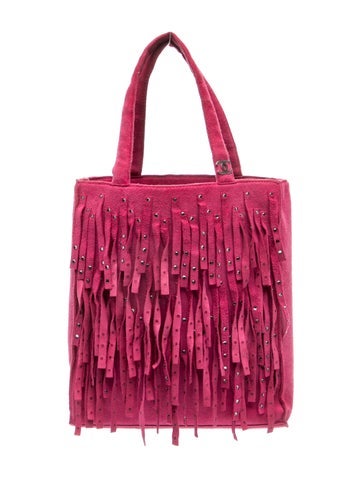 Mini Fringe Suede Bag