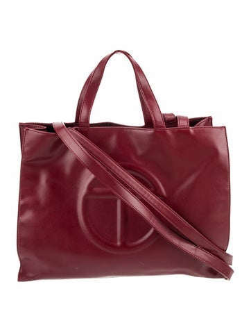 Telfar Signature Oxblood Shopping Bag Large