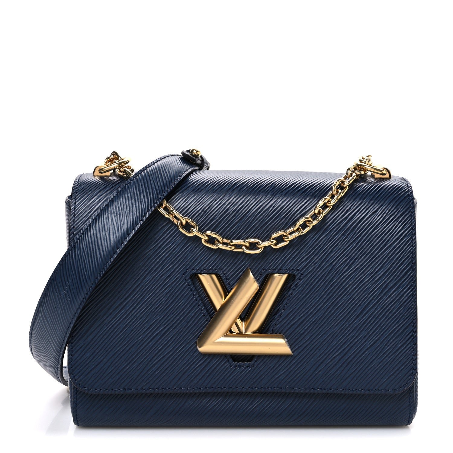 Louis Vuitton Epi Twist Shoulder Bag MM Indigo