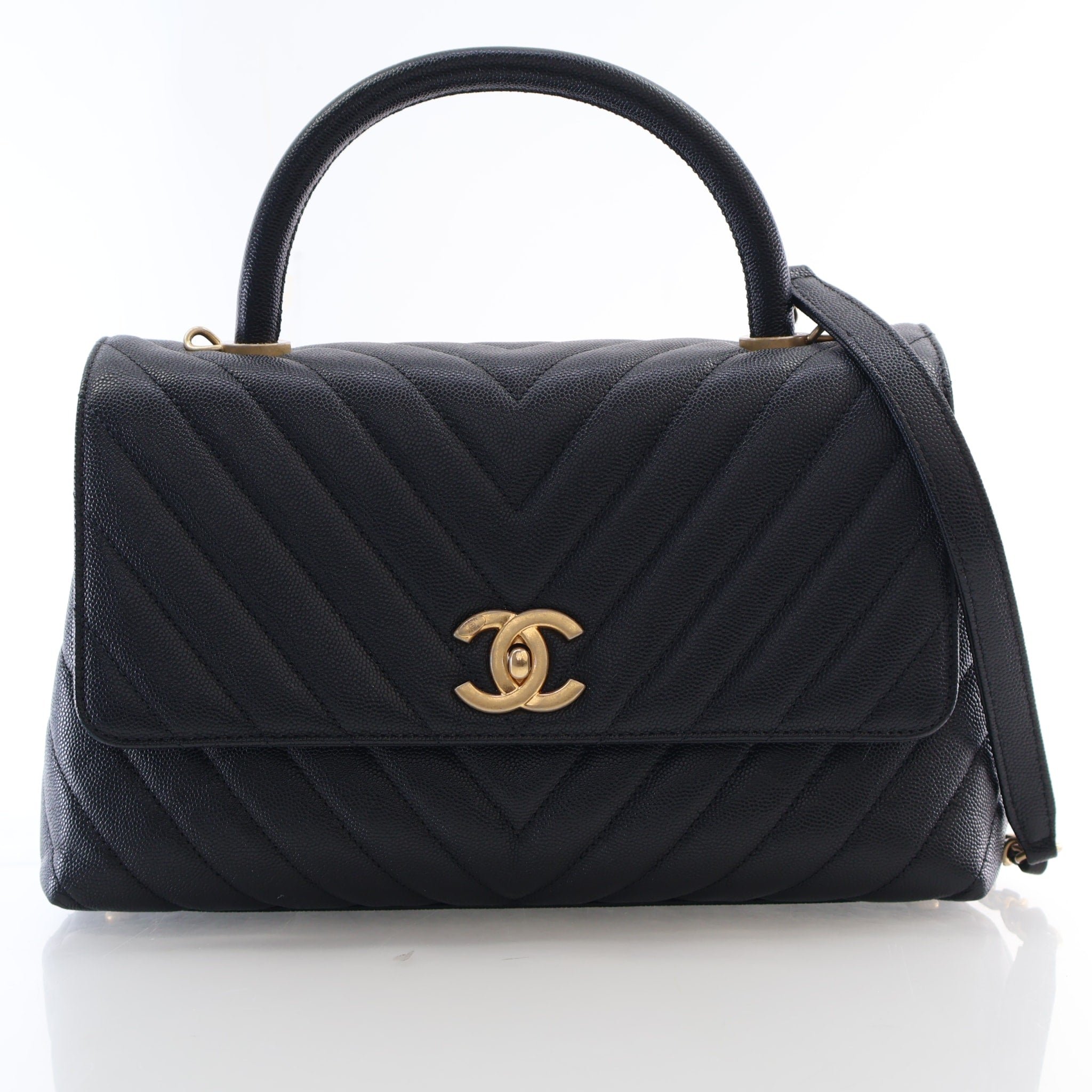 Chanel Medium Caviar Coco Handle Bag