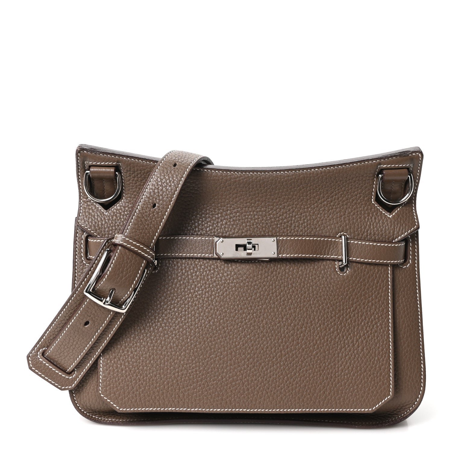 Hermes Taurillon Clemence Jypsiere 28 Etoupe
