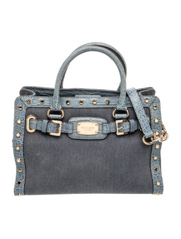 Denim Top Handle Bag
