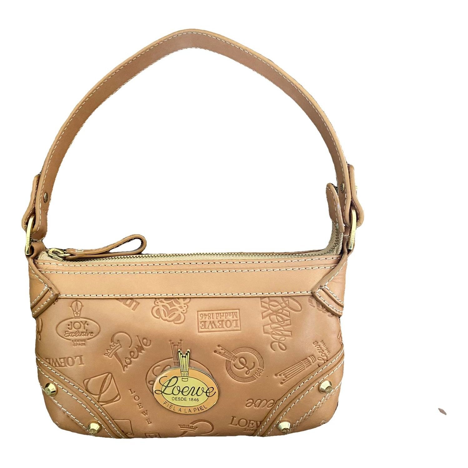 Puzzle Fold Pouch leather handbag