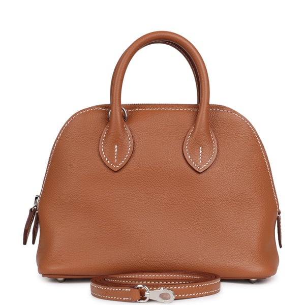 Hermes Hermes 1923 Bolide Mini Gold Evercolor Palladium Hardware