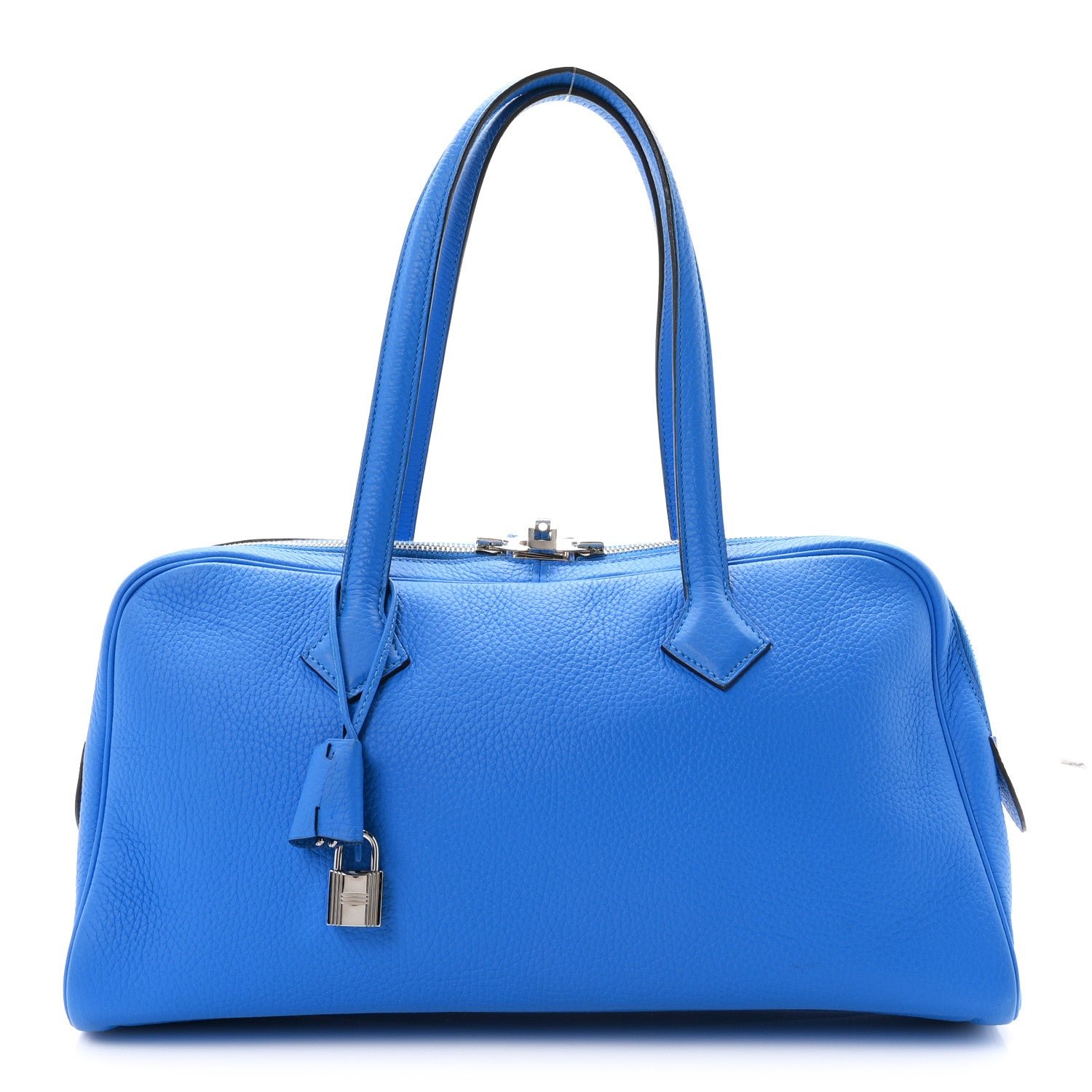 Hermes Taurillon Clemence Victoria Elan 38 Bleu Hydra
