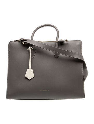 Leather Top Handle Bag