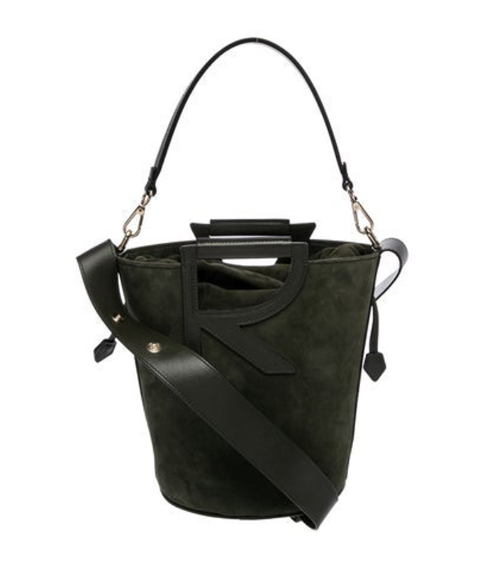 Roger Vivier Vivier Suede Top Handle Bag