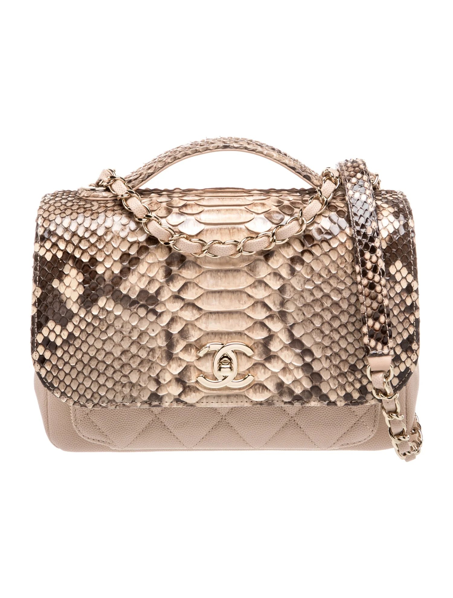 Small Business Affinity Python Flap Bag