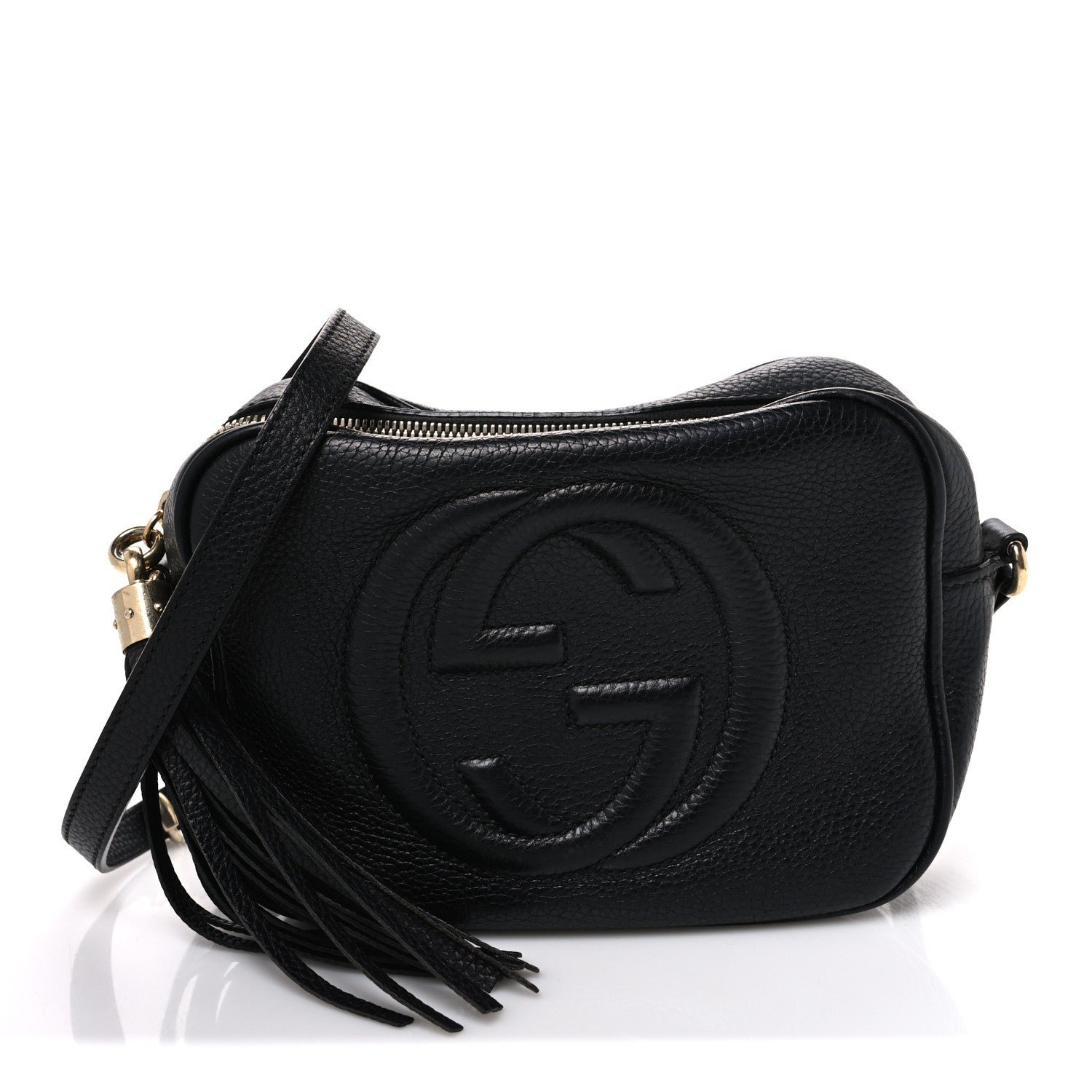 Gucci Pebbled Calfskin Small Soho Disco Bag Black