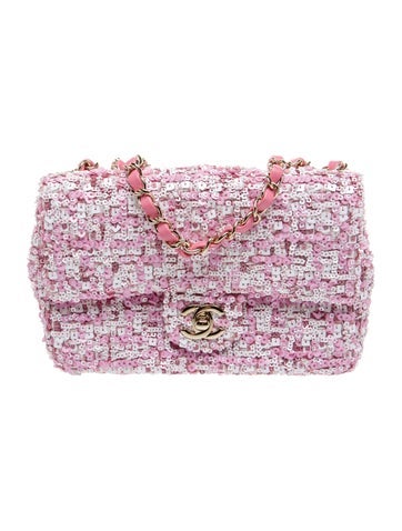 Sequin Rectangular Mini Flap Bag