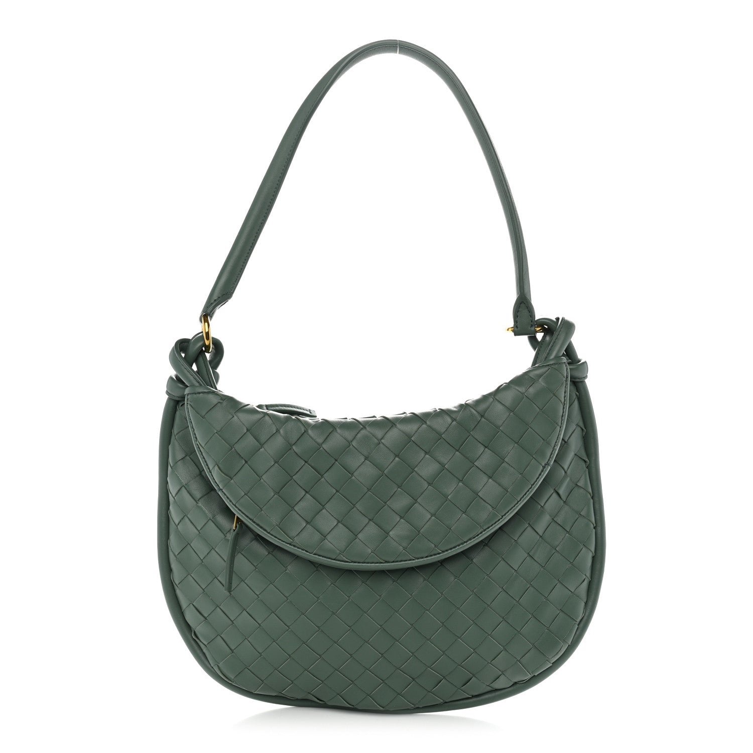 Bottega Veneta Bottega Veneta Nappa Intrecciato Medium Gemelli Aloe