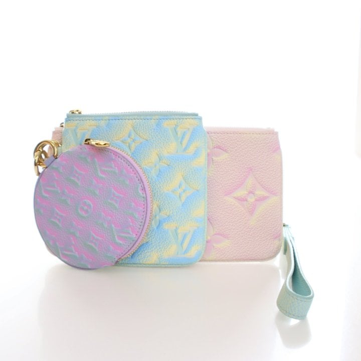 Louis Vuitton Monogram Empreinte Stardust Trio Pouch