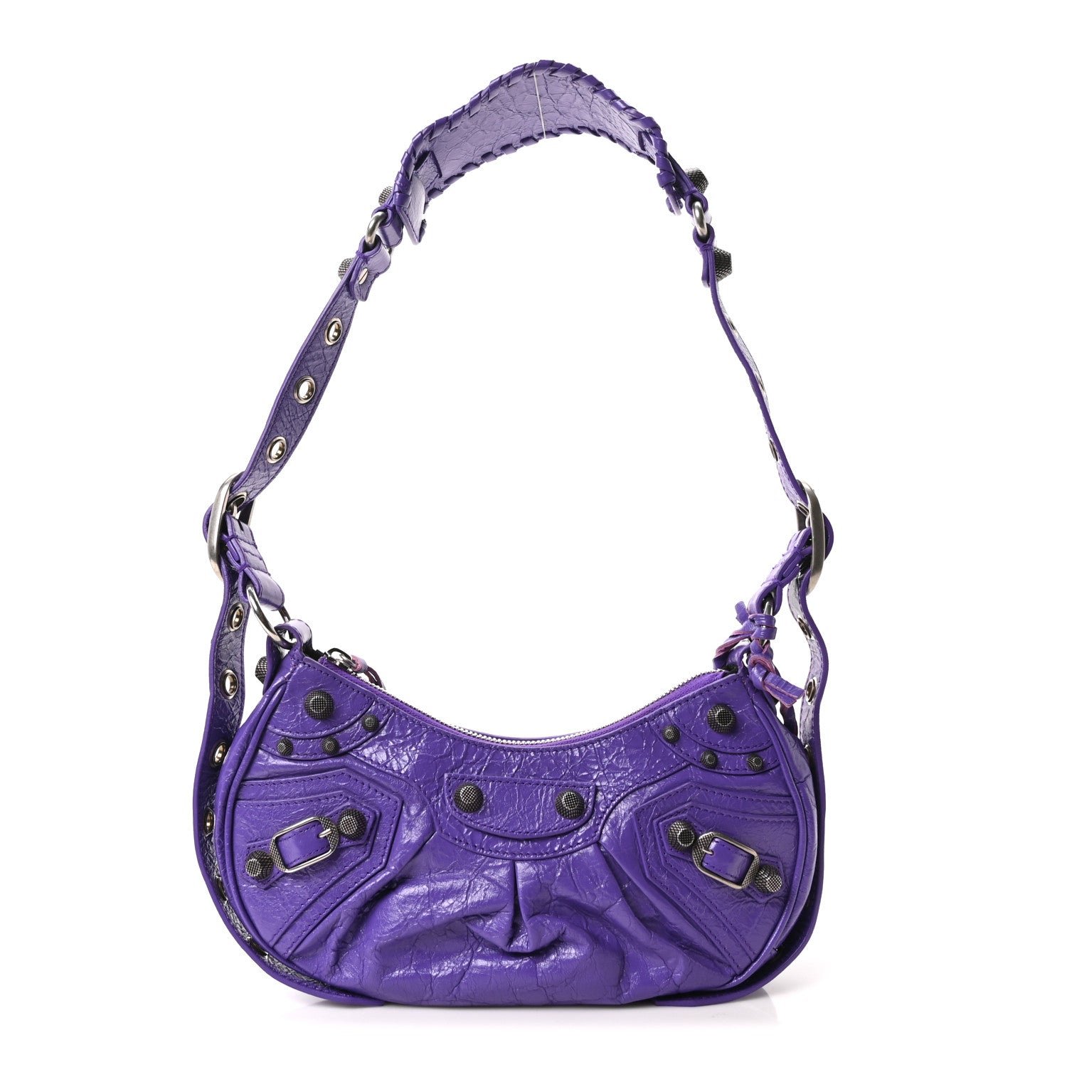 Balenciaga Balenciaga Agneau Arena Le Cagole Shoulder Bag XS Purple