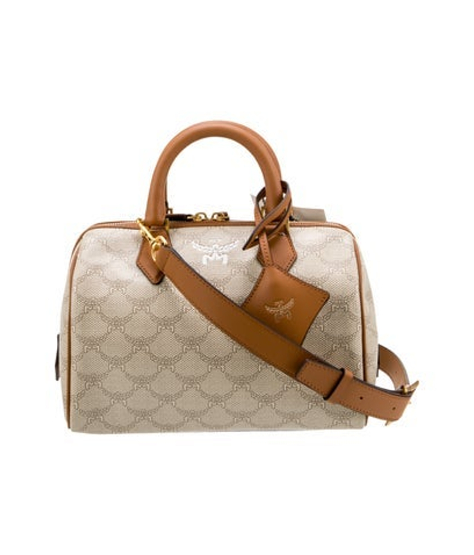 MCM Canvas Top Handle Bag W Tags