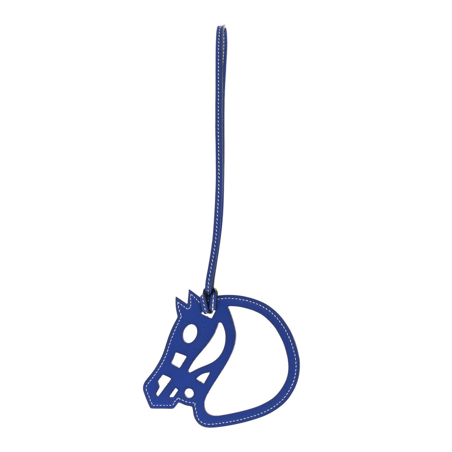 Hermes Hermes Swift Paddock Cheval Horse Bag Charm Bleu Electrique