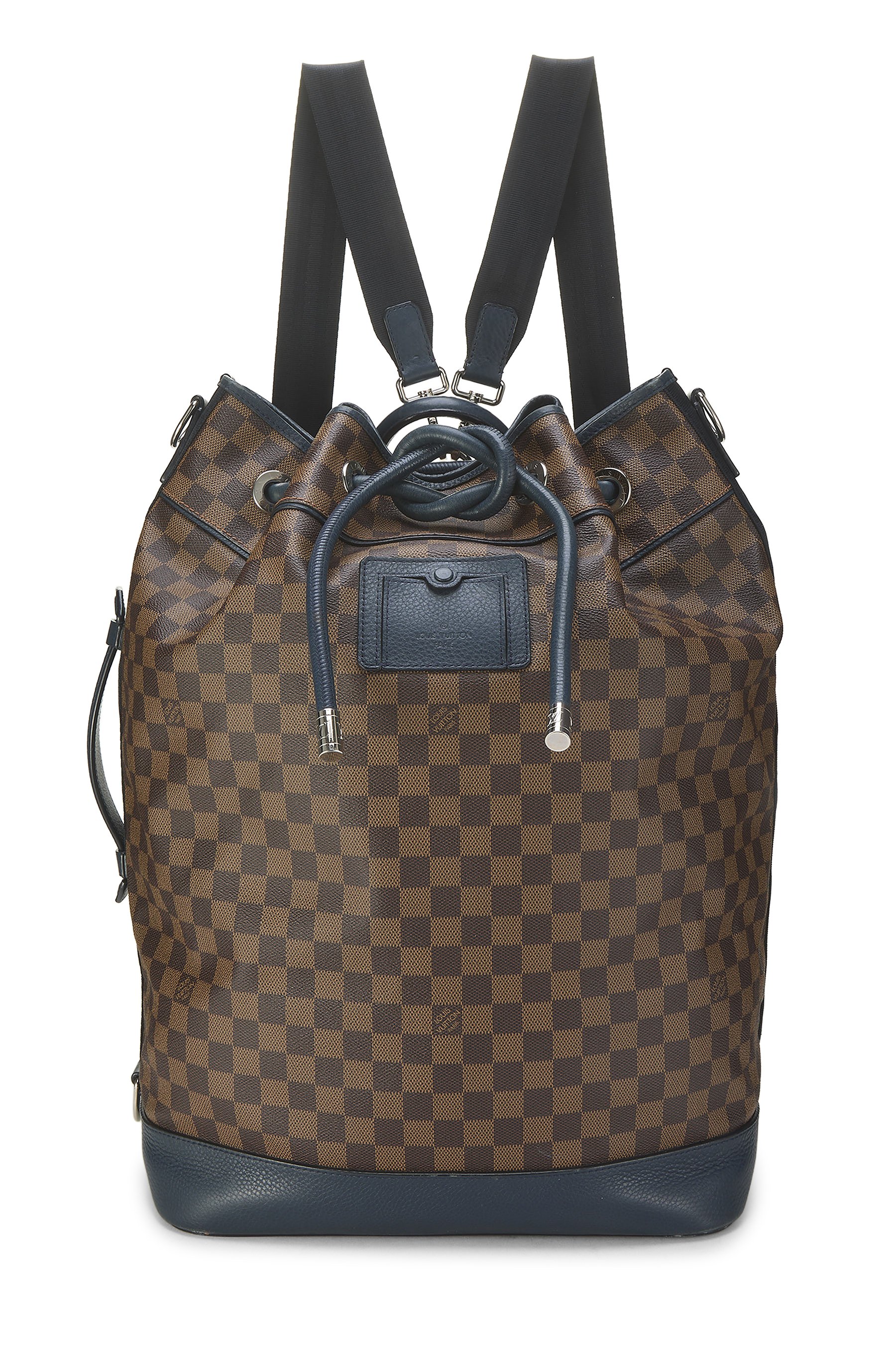 Navy Damier Ebene Sac Marin