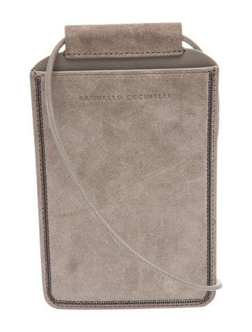 Brunello Cucinelli Suede Suitcase