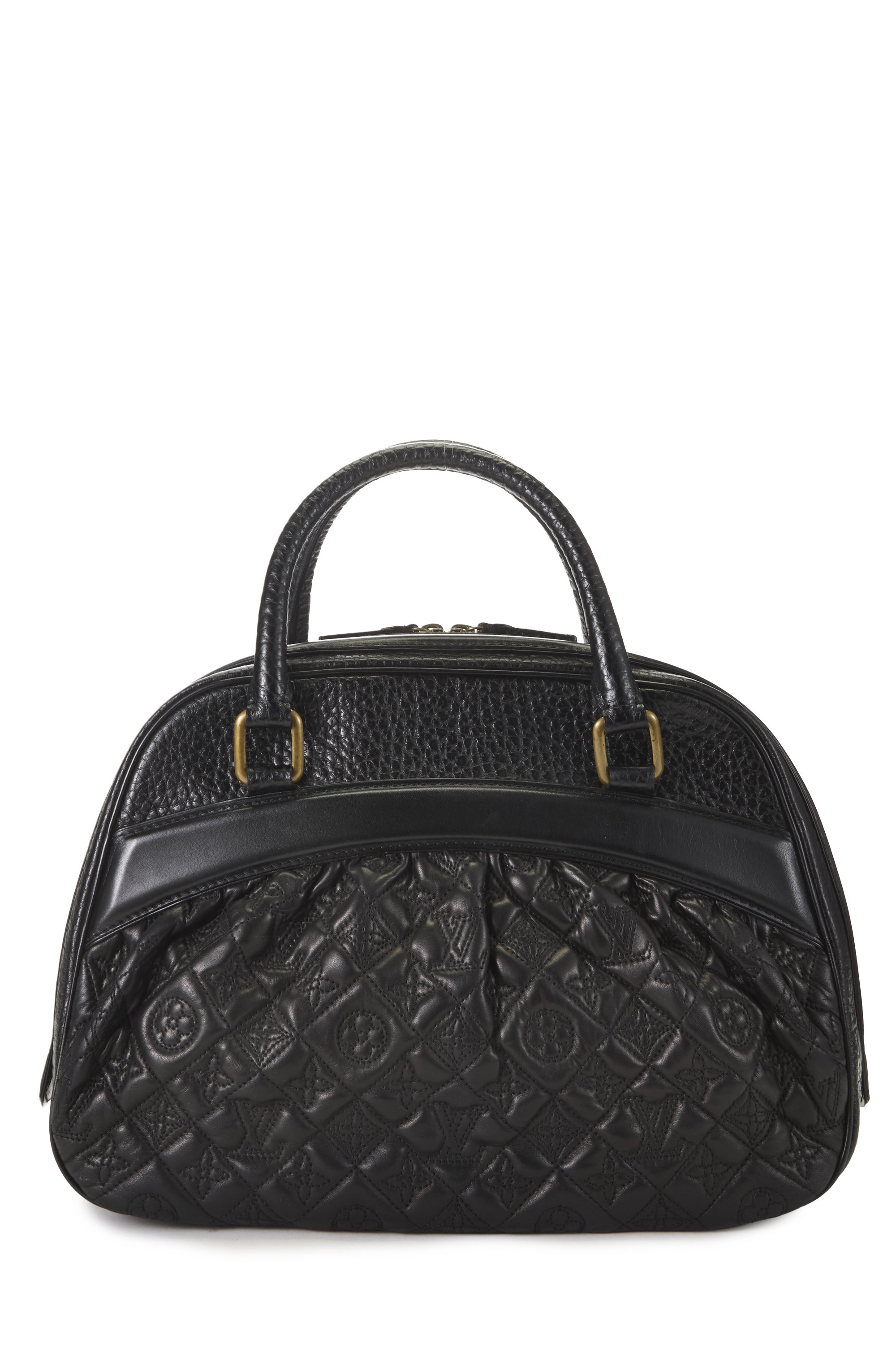 Black Monogram Lambskin Mizi Vienna