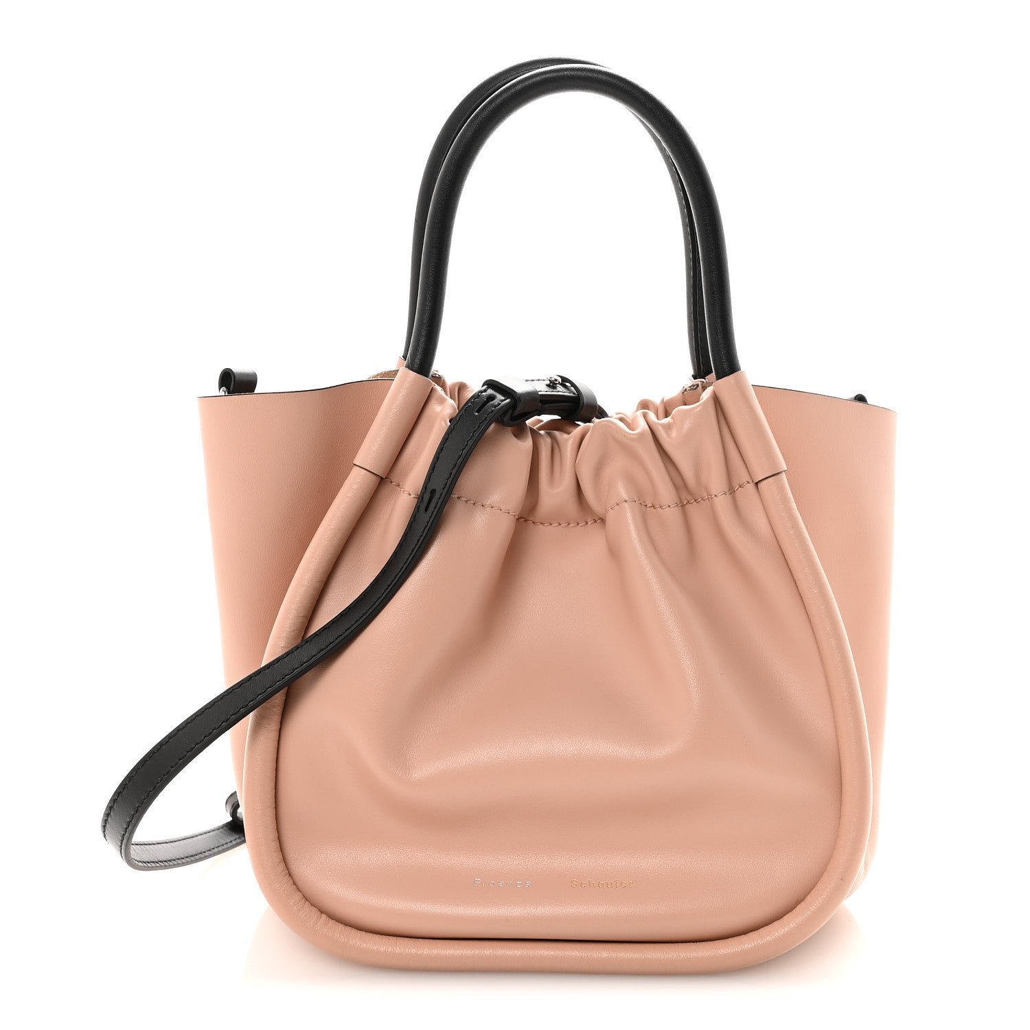 Proenza Schouler Calfskin Small Ruched Tote Peach
