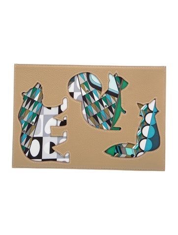 petit h Animal Cut-Out Clutch