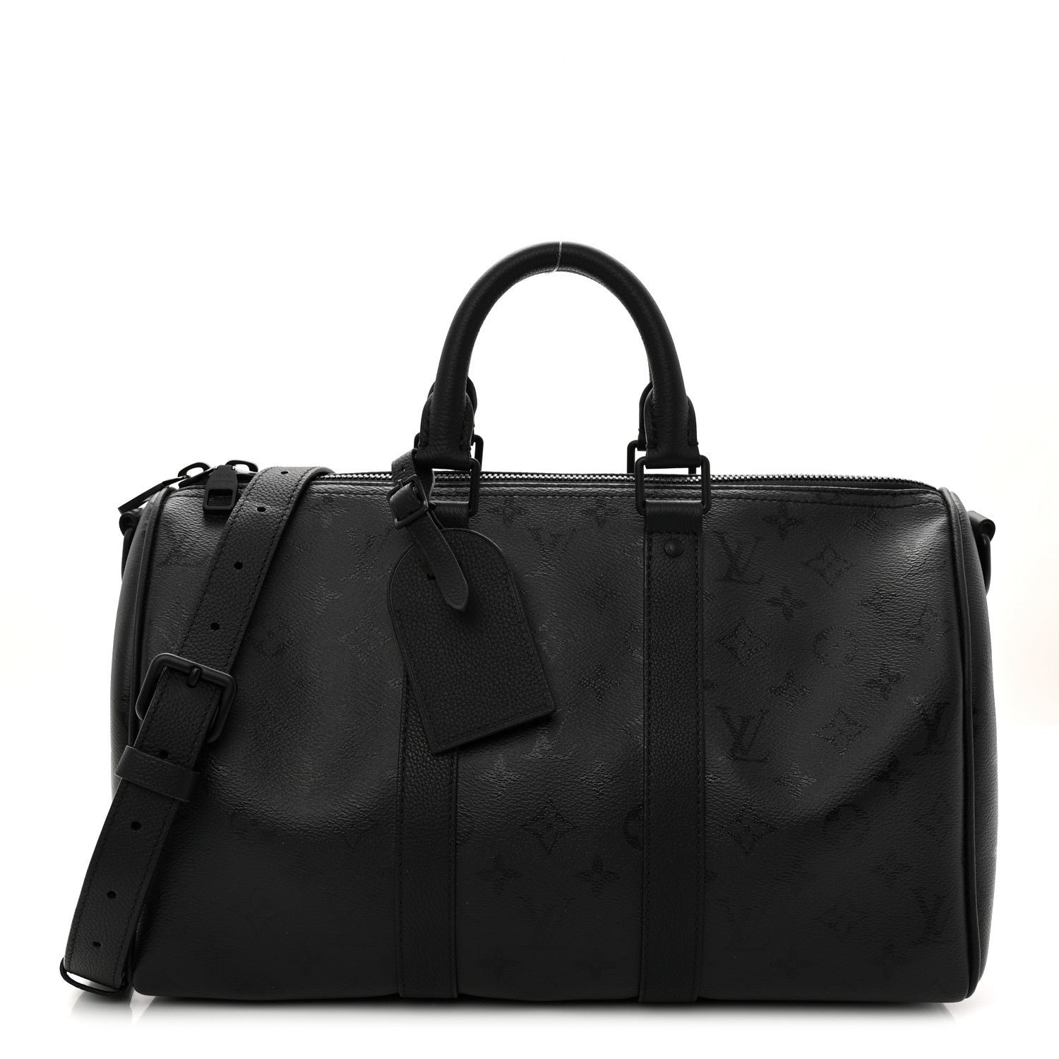 Louis Vuitton Monogram Midnight Keepall Bandouliere 35 Black