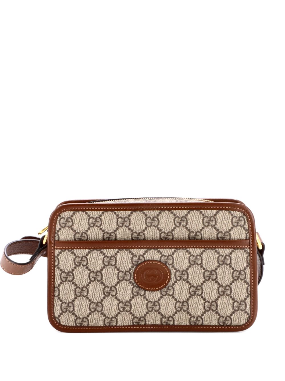 Interlocking G Patch Camera Bag GG Coated Canvas Mini crossbody bag