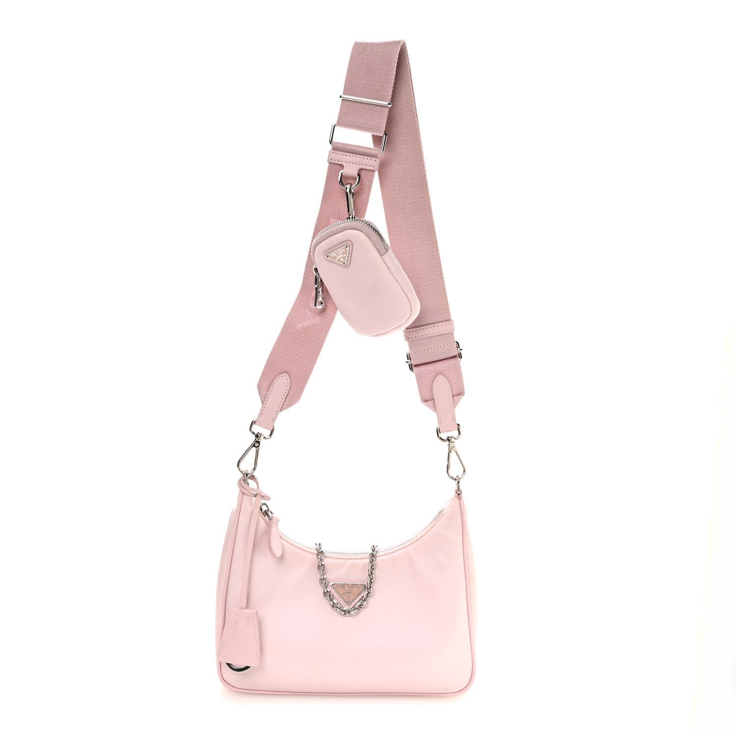 Prada Nylon Re-Edition 2005 Shoulder Bag Alabastro