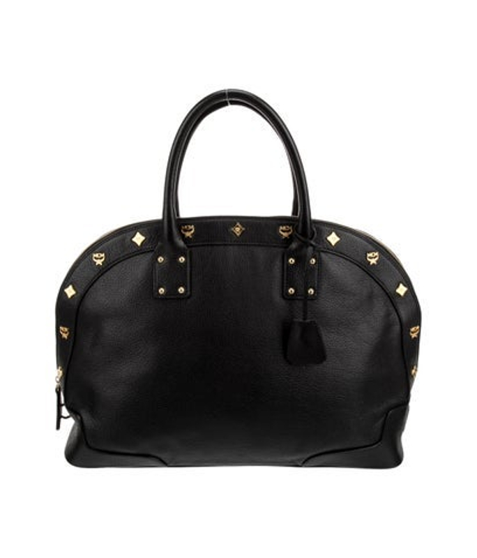 MCM Leather Top Handle Bag