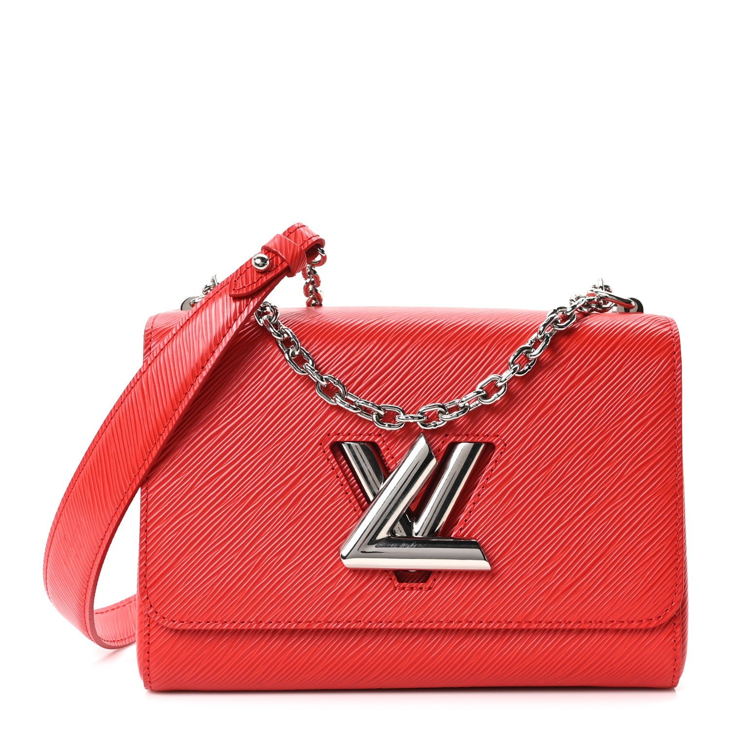 Louis Vuitton Epi Twist Shoulder Bag MM Coquelicot