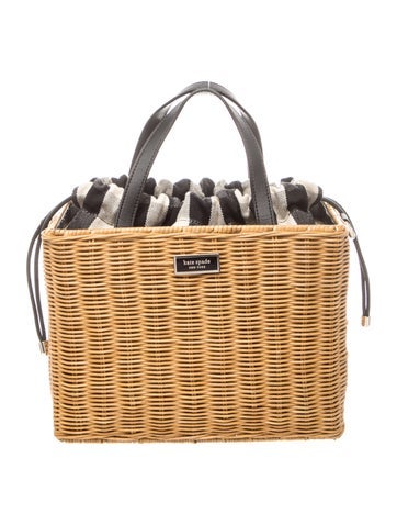 Wicker Top Handle Bag