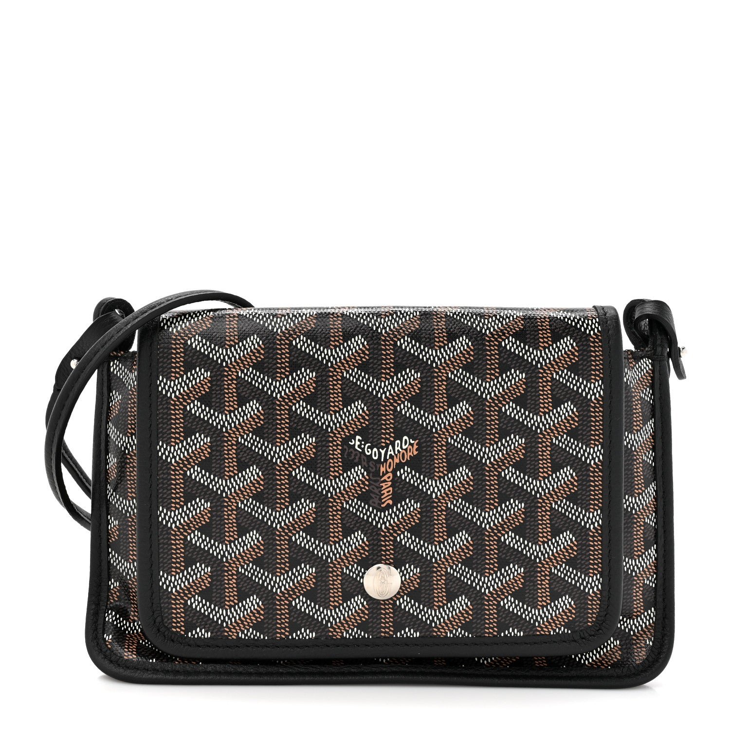 Goyard Goyardine Plumet Wallet Clutch Black