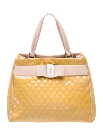 Patent Leather Top Handle Bag