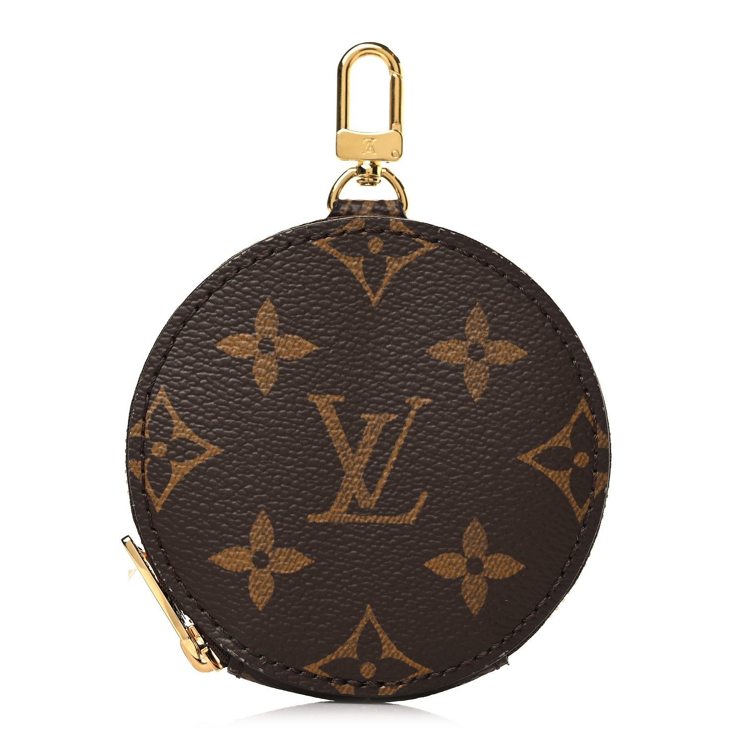 Louis Vuitton Monogram OnTheGo East West Round Coin Purse Red
