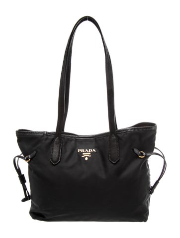 Saffiano Leather Tessuto Nylon Tote