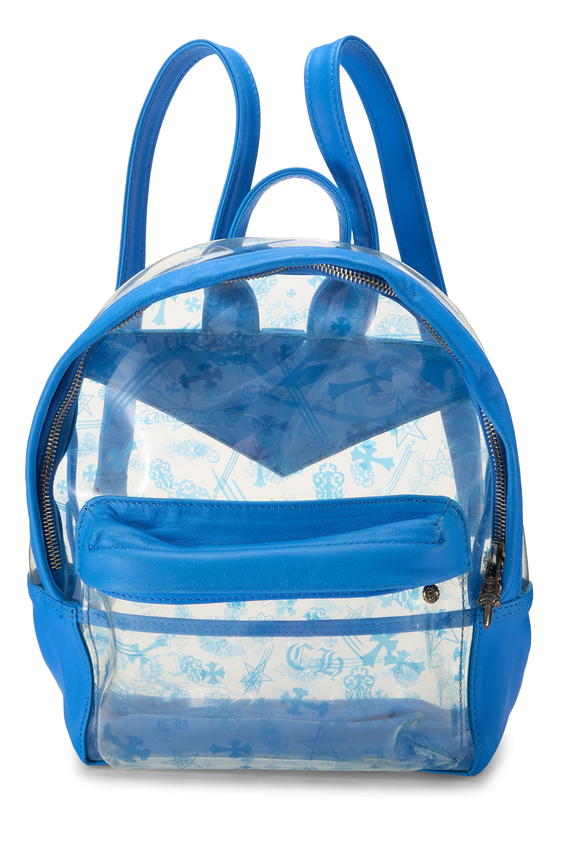 Chrome Hearts Blue Vinyl Back to School Backpack