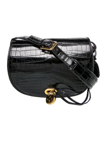 Embossed Leather Shoulder Bag